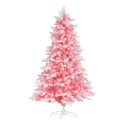Jingle Jollys Christmas Tree 1.8m Pink Xmas Tree Snowy Party Decor 810 Tips.