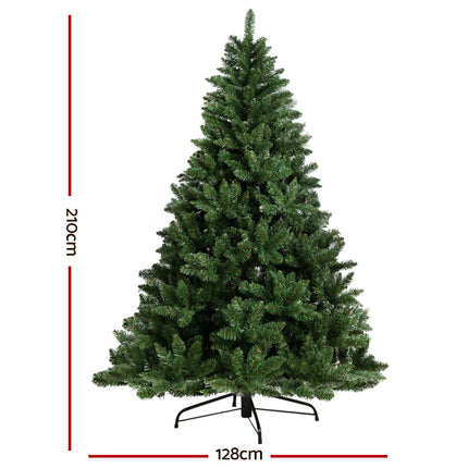 Jingle Jollys Christmas Tree 2.1m Green Xmas Tree Decorations 905 Tips.