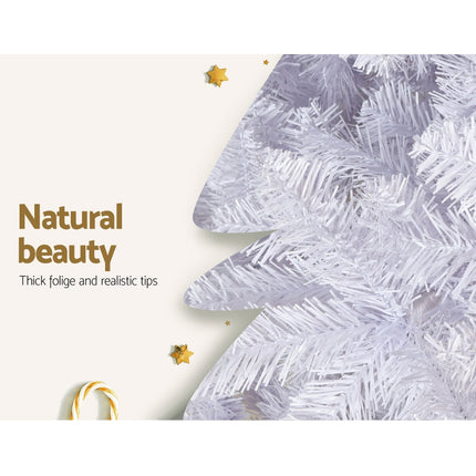 Jingle Jollys Christmas Tree 2.1m 1000 White Tips Xmas Tree Decorations.