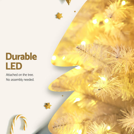 Jingle Jollys Christmas Tree 2.1m 500 LED Xmas Tree Decorations White 1260 Tips.