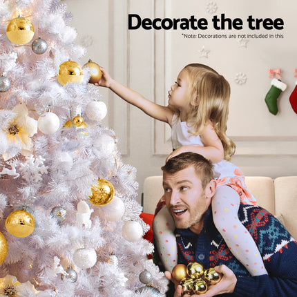 Jingle Jollys Christmas Tree 2.1m 500 LED Xmas Tree Decorations White 1260 Tips.