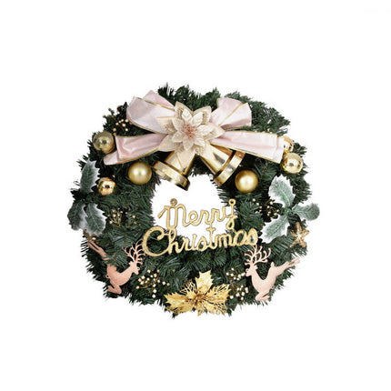 Jingle Jollys Christmas Wreath 60CM Garland Flowers Baubles Party Decorations.