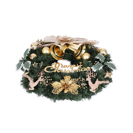 Jingle Jollys Christmas Wreath 60CM Garland Flowers Baubles Party Decorations.