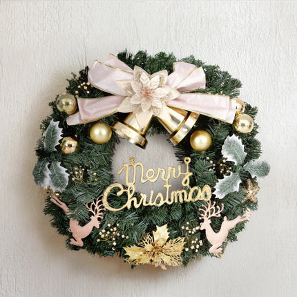 Jingle Jollys Christmas Wreath 60CM Garland Flowers Baubles Party Decorations.