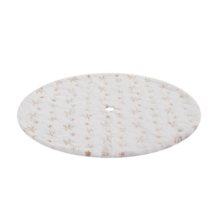 Jingle Jollys Christmas Tree Skirt 90cm Snowflake Ornaments Xmas Decorations.