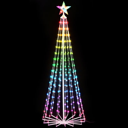 1.8M Christmas Tree 265 LED RGB Fairy Lights Jingle Jollys.