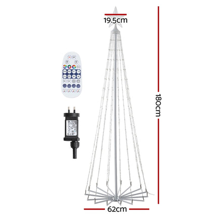 1.8M Christmas Tree 265 LED RGB Fairy Lights Jingle Jollys.