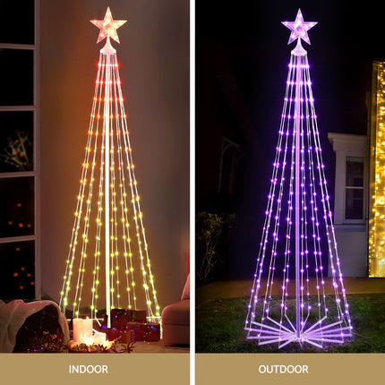 1.8M Christmas Tree 265 LED RGB Fairy Lights Jingle Jollys.