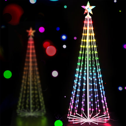 1.8M Christmas Tree 265 LED RGB Fairy Lights Jingle Jollys.