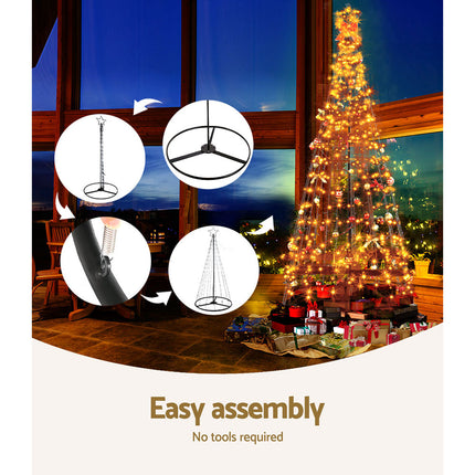 3.6M Christmas Tree LED Solar Warm Jingle Jollys.