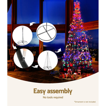 2.1M Christmas Tree 264 LED Solar Jingle Jollys.