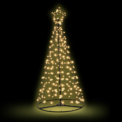 2.1M Christmas Tree LED Solar Warm Jingle Jollys.