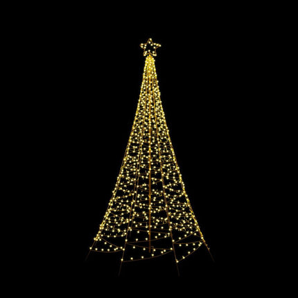 Jingle Jollys Solar Christmas Tree 2.1m 320 LED Net Lights Xmas Trees Decoration.