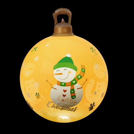 Jingle Jollys Christmas Inflatable Ball 60cm Led Illuminated Snowman Xmas Decor.