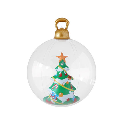 Jingle Jollys Christmas Inflatable Ball 60cm Tree Decoration Giant Bauble Clear.