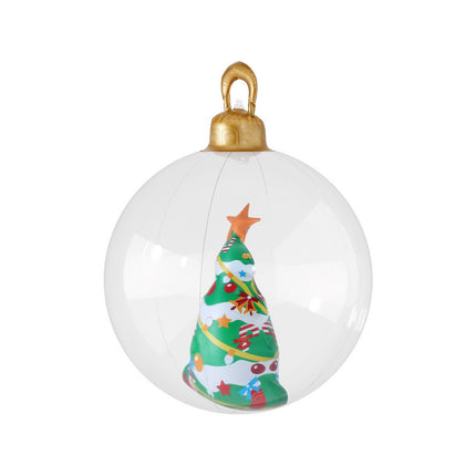 Jingle Jollys Christmas Inflatable Ball 60cm Tree Decoration Giant Bauble Clear.