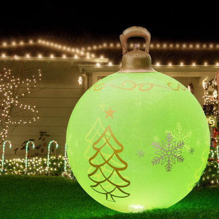 Jingle Jollys Christmas Inflatable Ball 60cm Led Illuminated Xmas Decoration.