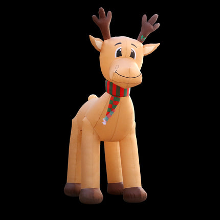 Jingle Jollys Christmas Inflatable Reindeer 5M Illuminated Decorations.