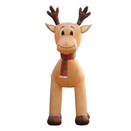 Jingle Jollys Christmas Inflatable Reindeer 5M Illuminated Decorations.