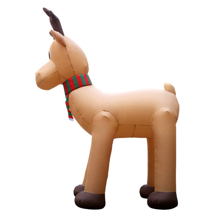 Jingle Jollys Christmas Inflatable Reindeer 5M Illuminated Decorations.