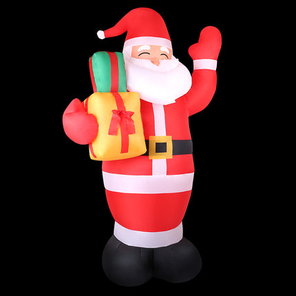 Jingle Jollys Christmas Inflatable Santa 2.4M Illuminated Decorations.