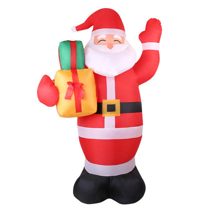 Jingle Jollys Christmas Inflatable Santa 2.4M Illuminated Decorations.