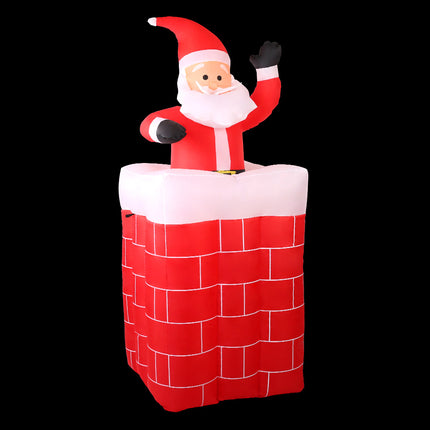 Jingle Jollys Christmas Inflatable Santa Pop Up 1.8M Illuminated Decorations.
