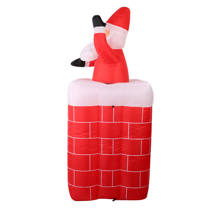 Jingle Jollys Christmas Inflatable Santa Pop Up 1.8M Illuminated Decorations.