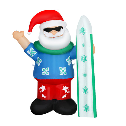 Jingle Jollys Christmas Inflatable Santa 1.6M Illuminated Decorations.