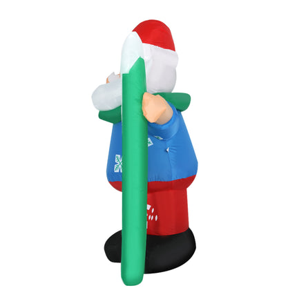 Jingle Jollys Christmas Inflatable Santa 1.6M Illuminated Decorations.