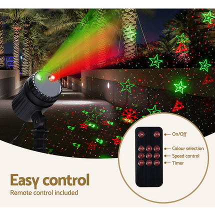 1X Projector Light Christmas Lights Laser Outdoor Decorations Jingle Jollys.