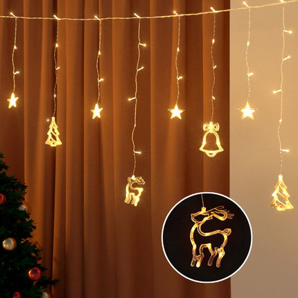 138 LED 3M Christmas Lights Icicle Light Warm White Jingle Jollys.
