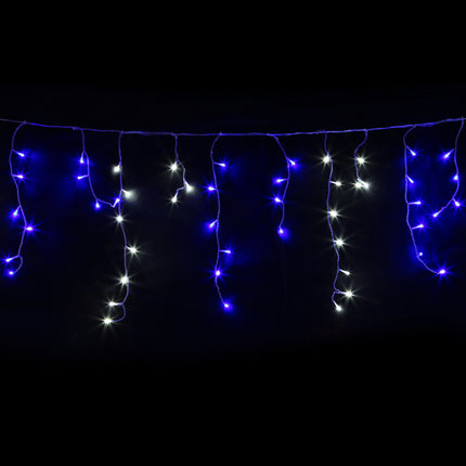 20M Christmas Lights Icicle Light 800 LED Blue White Decor Jingle Jollys.