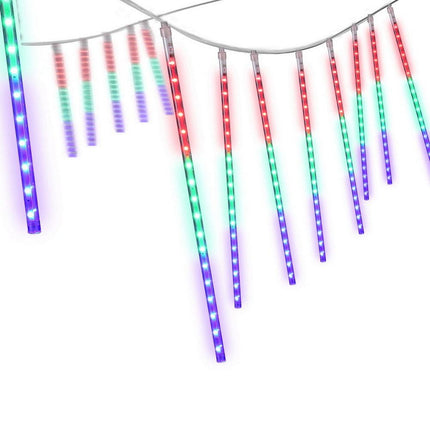 Jingle Jollys 7M Christmas Lights Shower Light 288 LED Icicle Falling Metor.
