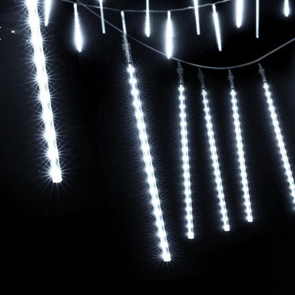 Jingle Jollys 7M Christmas Lights Shower Light 288 LED Icicle Falling Metor.