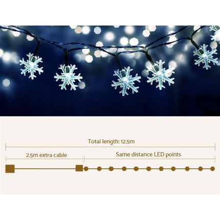 320 LED 5M Christmas Lights Solar String Fairy Light Jingle Jollys.