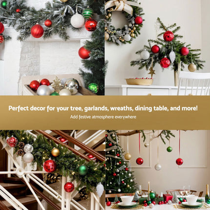 Jingle Jollys Christmas Wreath 60CM Garland Flowers Baubles Party Decorations.