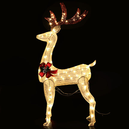 1.5M Christmas Lights Reindeer 100 LED Decorations Jingle Jollys.