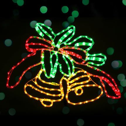 0.76M Christmas Lights 216 LED Bell Motif Light Decorations Jingle Jollys.
