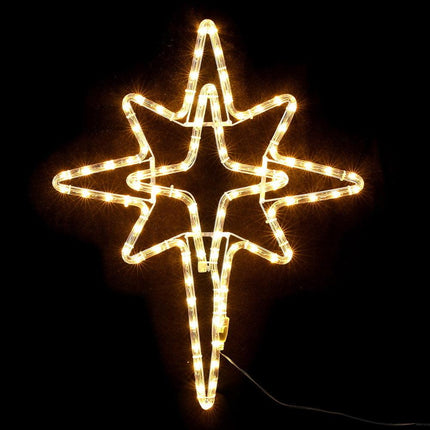 Jingle Jollys Christmas Lights 57cm Bethlehem Star 90 LED Xmas Decorations Motif.