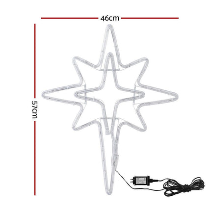 Jingle Jollys Christmas Lights 57cm Bethlehem Star 90 LED Xmas Decorations Motif.