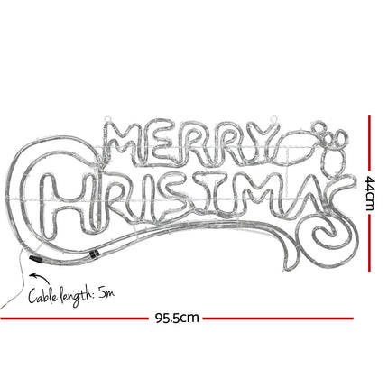 0.96M Christmas Lights Merry Christmas 288 LED Decorations Jingle Jollys.