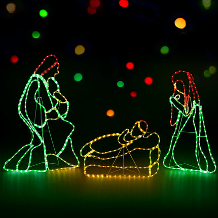 160 LED 6M Christmas Lights Icicle Light Solar Warm Jingle Jollys.