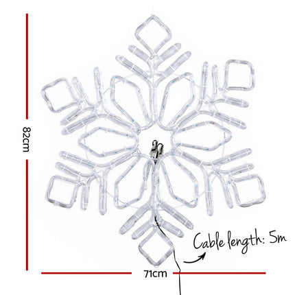 0.82M Christmas Lights 304 LED Snow Motif Light Decorations Jingle Jollys.