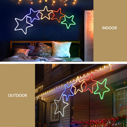 1.25M Christmas Lights Motif 560 LED Rope Light Outdoor Decoration Jingle Jollys.