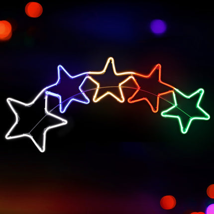 1.25M Christmas Lights Motif 560 LED Rope Light Outdoor Decoration Jingle Jollys.