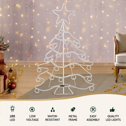 1.18M Christmas Lights Motif 288 LED Rope Light Outdoor Decoration Jingle Jollys.