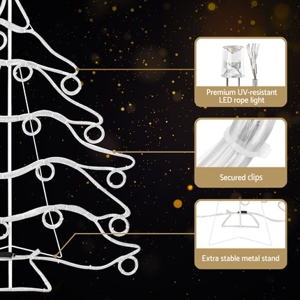 1.18M Christmas Lights Motif 288 LED Rope Light Outdoor Decoration Jingle Jollys.