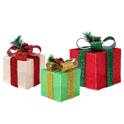 3 PCS Christmas Lights 60 LED Fairy Light Gift Box Jingle Jollys.