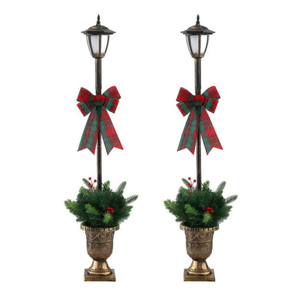 Jingle Jollys Christmas Lights 125cm Lamp Post 50 LED Fairy Light Decorations.